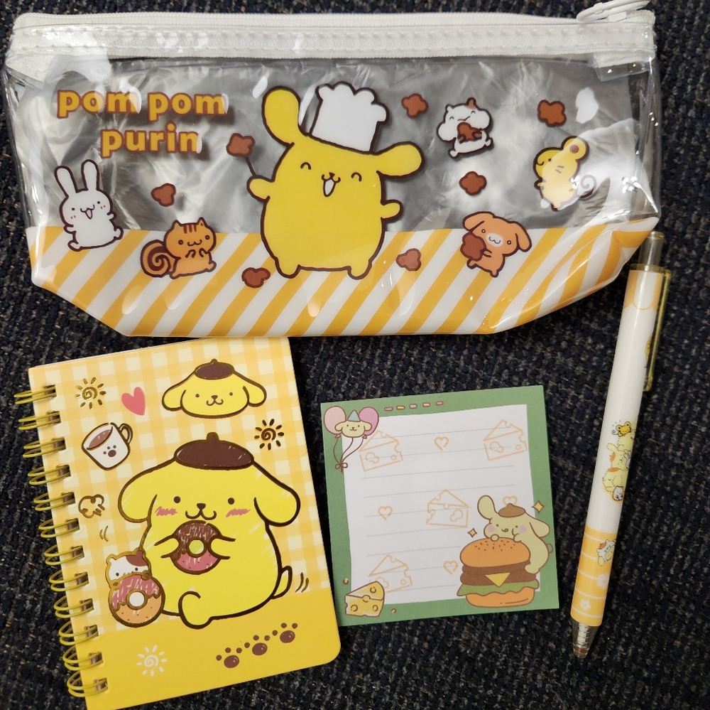Sanrio Pompompurin School/Office Supplies - Brand New